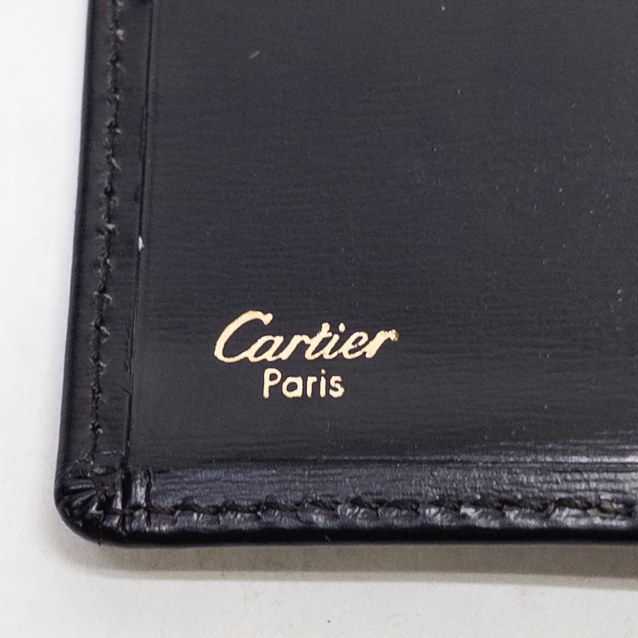 Cartier Leather Notepad Wallet with Diabolo Mechanical Pencil