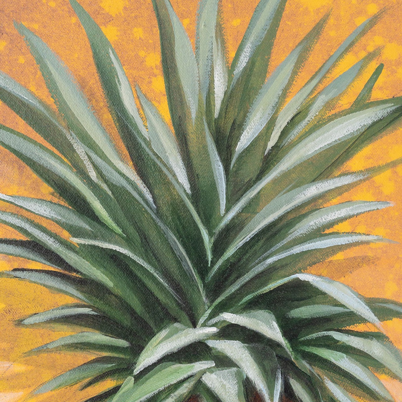 Signed Pineapple Painting