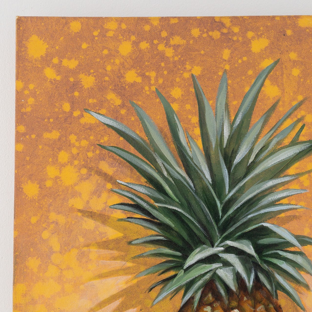 Signed Pineapple Painting