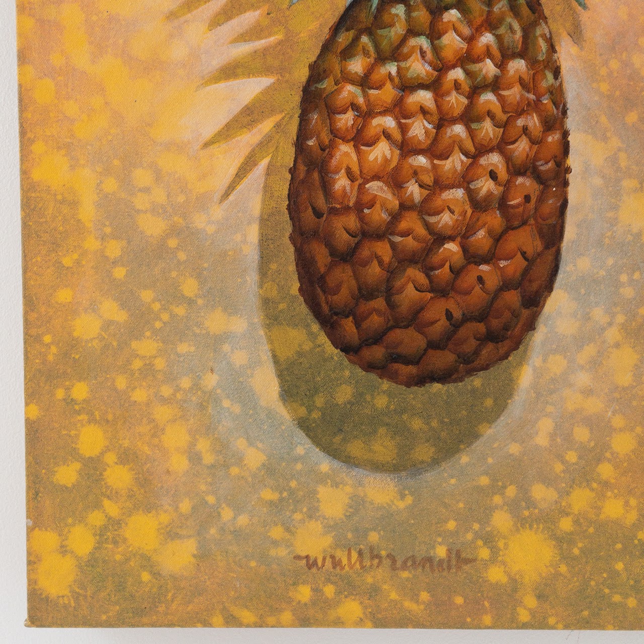 Signed Pineapple Painting