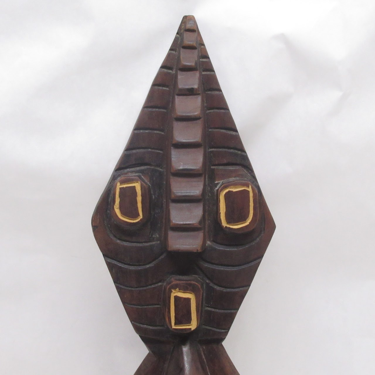 Ghana Folklore Hand Carved Wood Wall Hanging