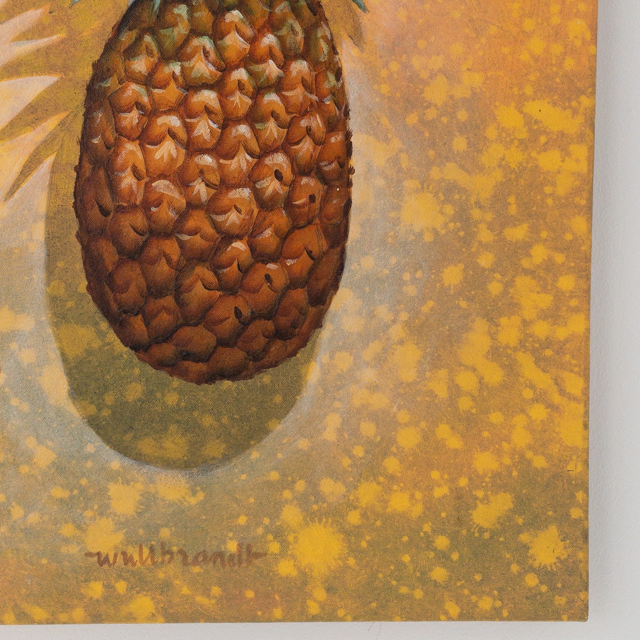 Signed Pineapple Painting