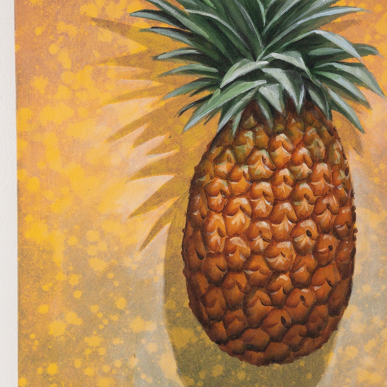 Signed Pineapple Painting