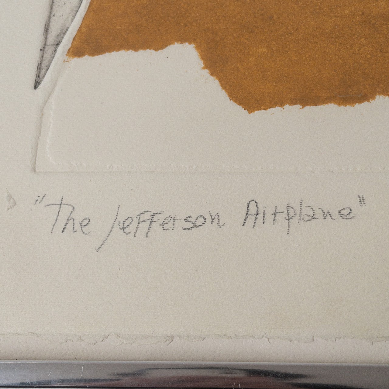 Juan Gomez-Quiroz Signed 'The Jefferson Airplane' Etching