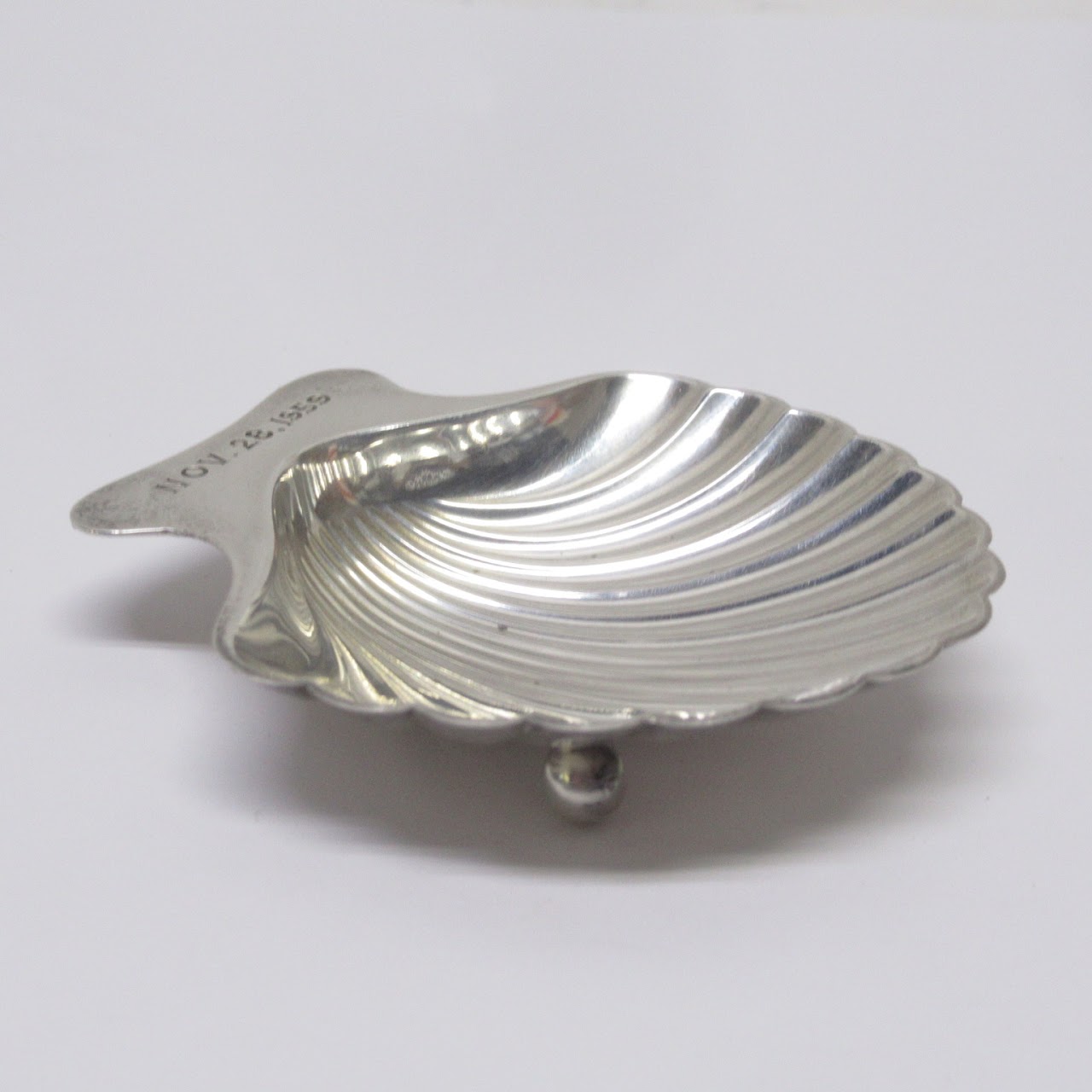 Tiffany & Co. Sterling Silver Seashell Salt Cellar