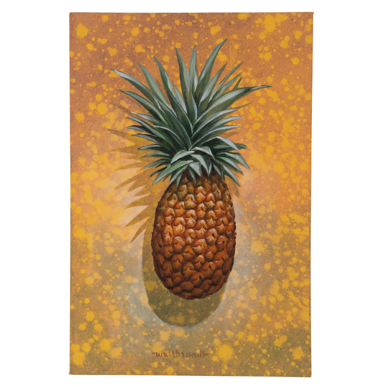 Signed Pineapple Painting