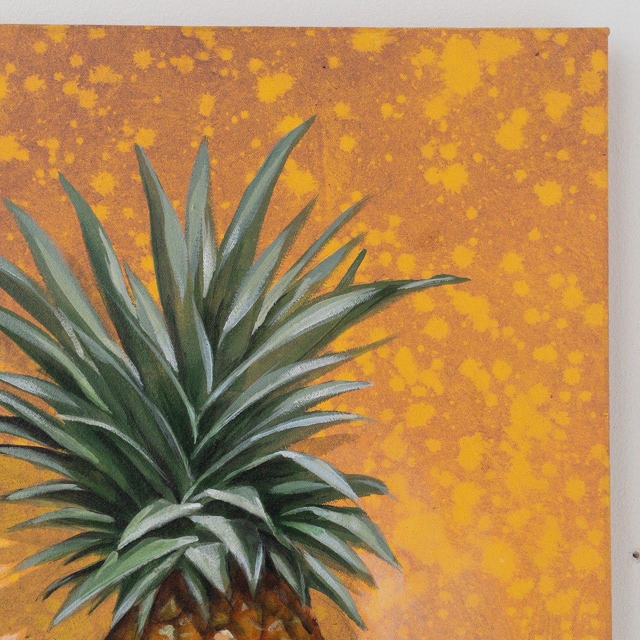 Signed Pineapple Painting