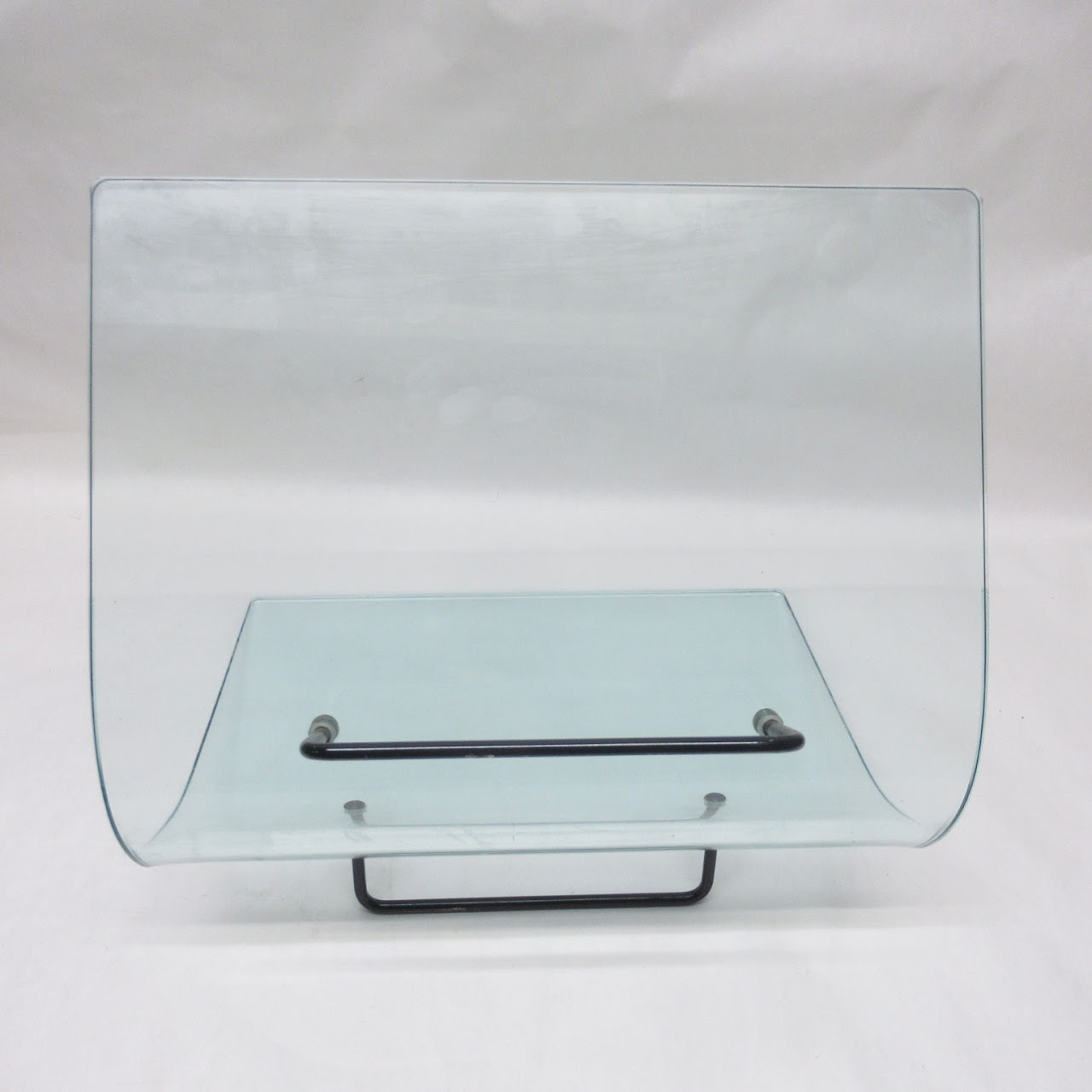 FIAM Italia Curved Glass Magazine Rack