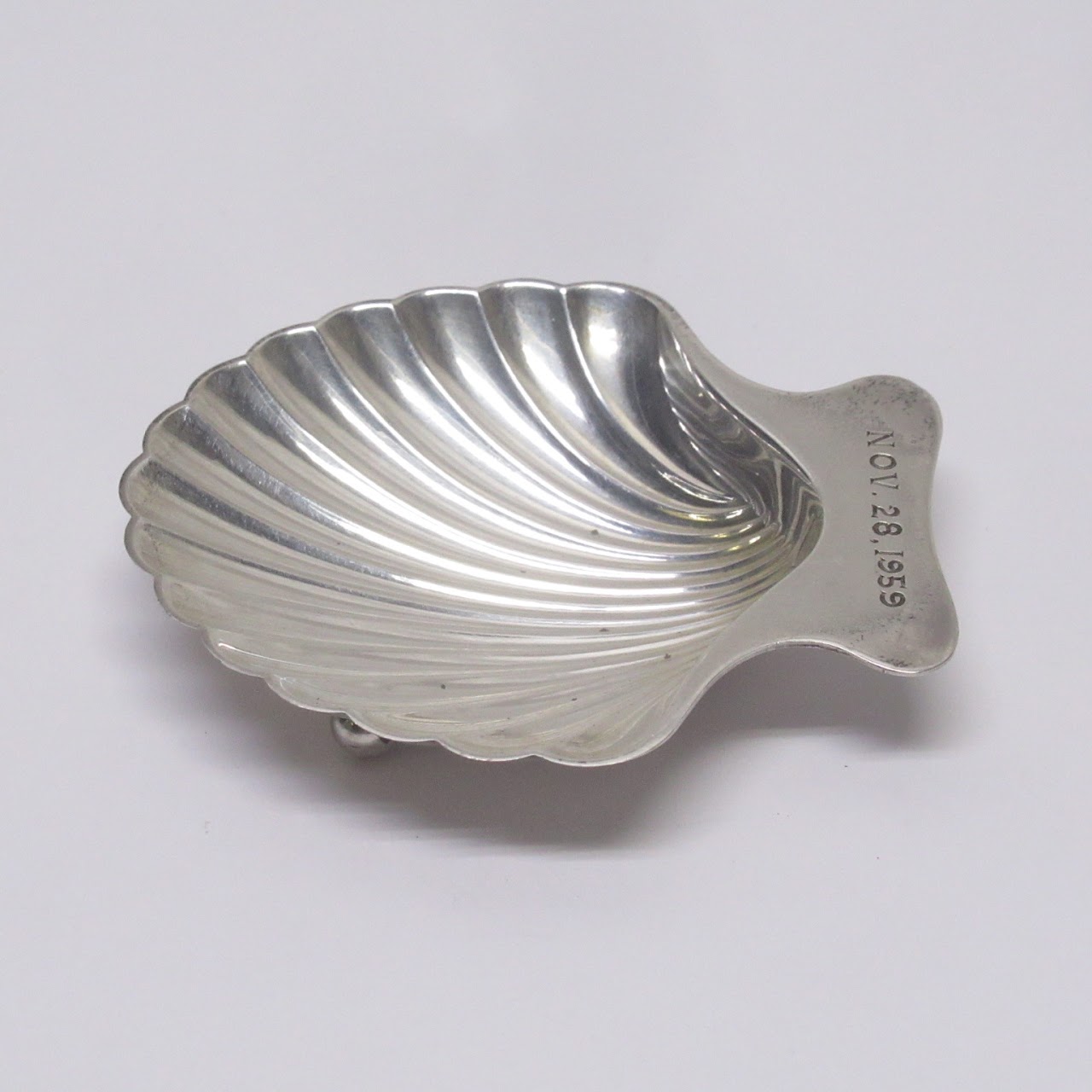 Tiffany & Co. Sterling Silver Seashell Salt Cellar