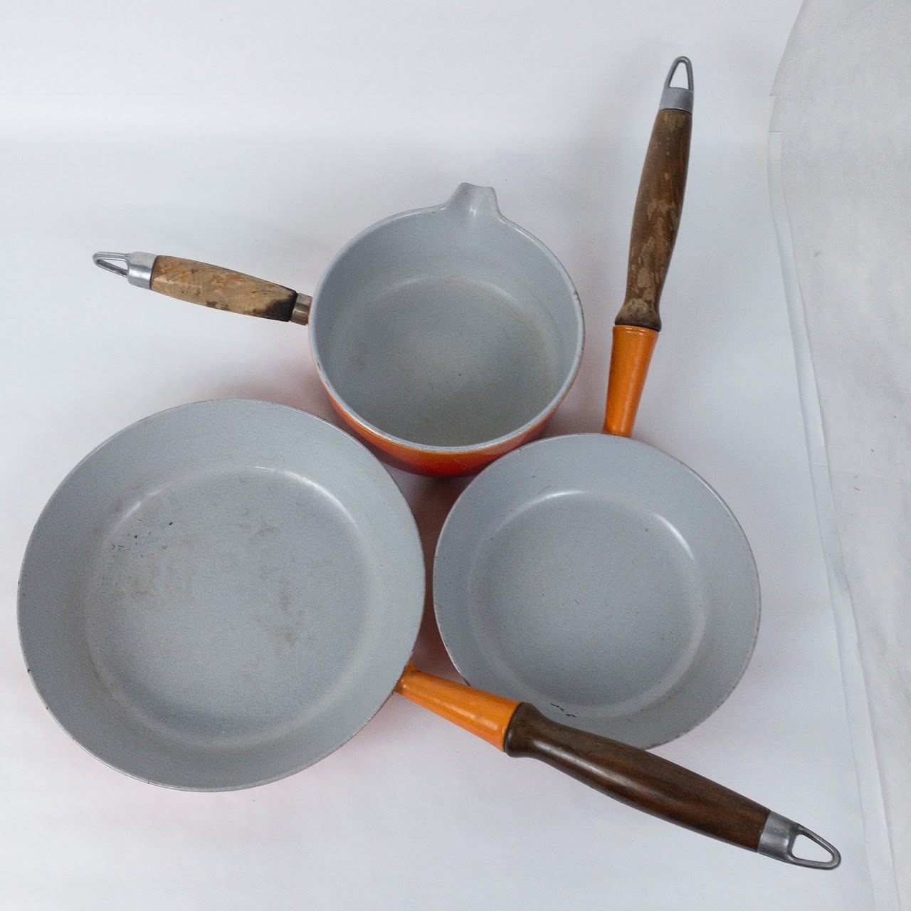 Le Creuset Enameled Cast Iron Sauce and Sauté Pan Set Of Four