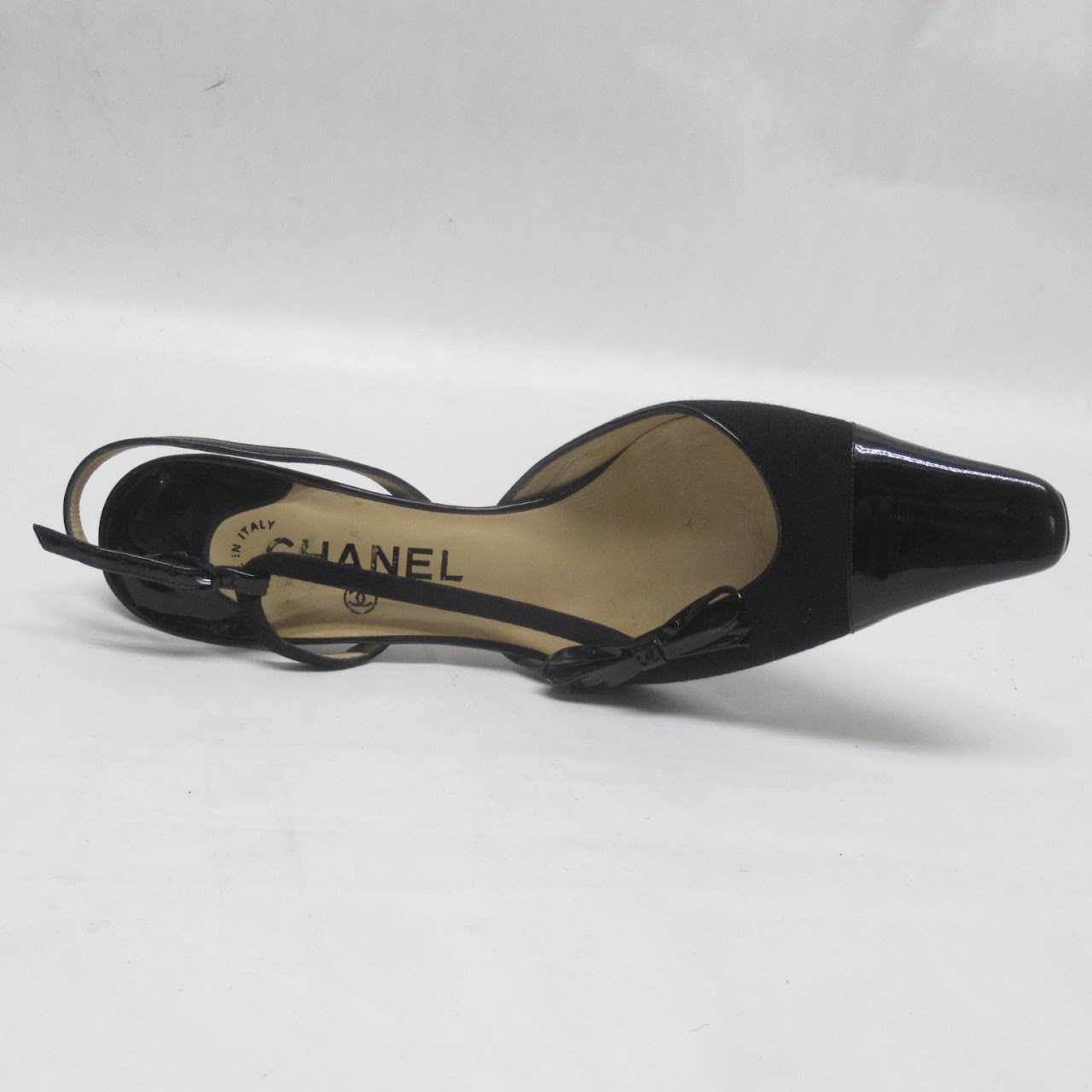 Chanel Black Cap Toe Pumps