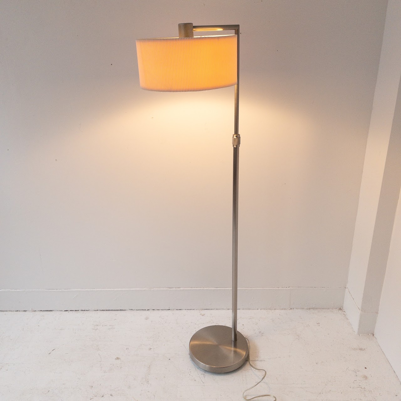 Brushed Steel Floor Lamp