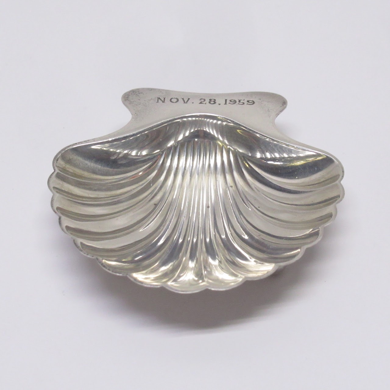 Tiffany & Co. Sterling Silver Seashell Salt Cellar