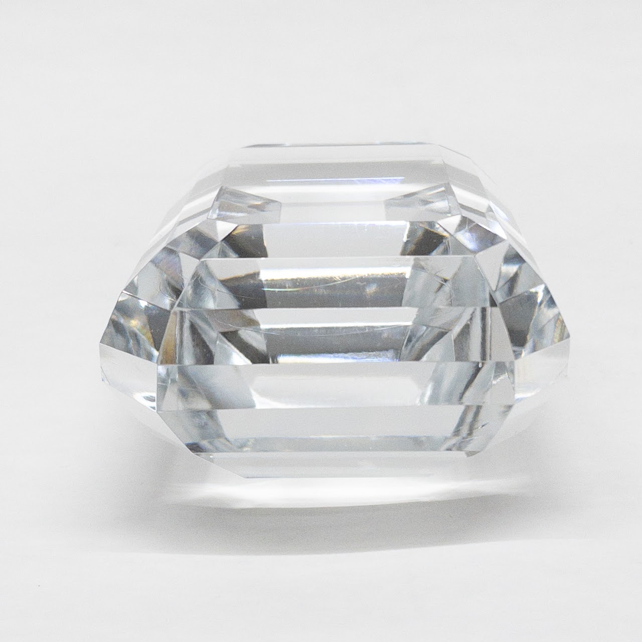 Tiffany & Co. Crystal Emerald Cut Paperweight