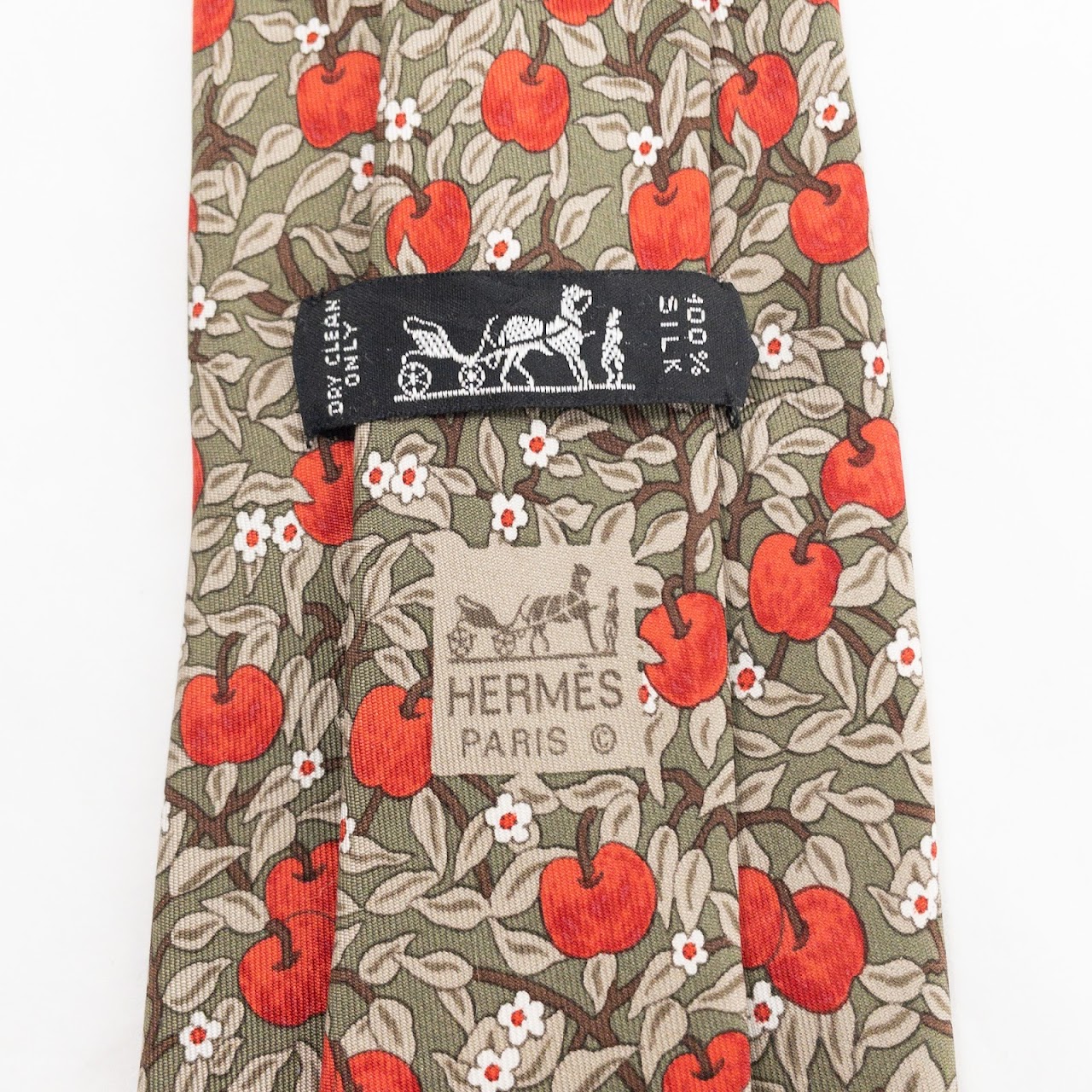 Hermès Apples Necktie