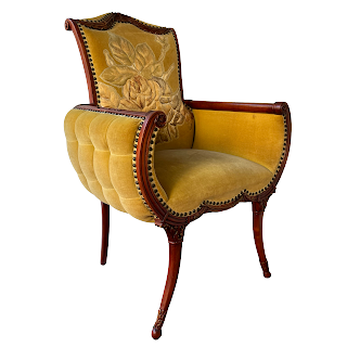 Victorian Velvet Tufted Armchair #2