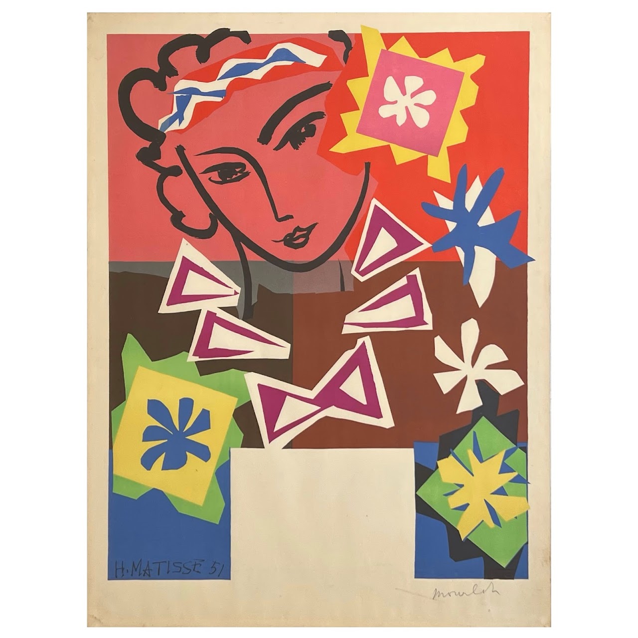 Henri Matisse 'Madame de Pompadour' Lithograph