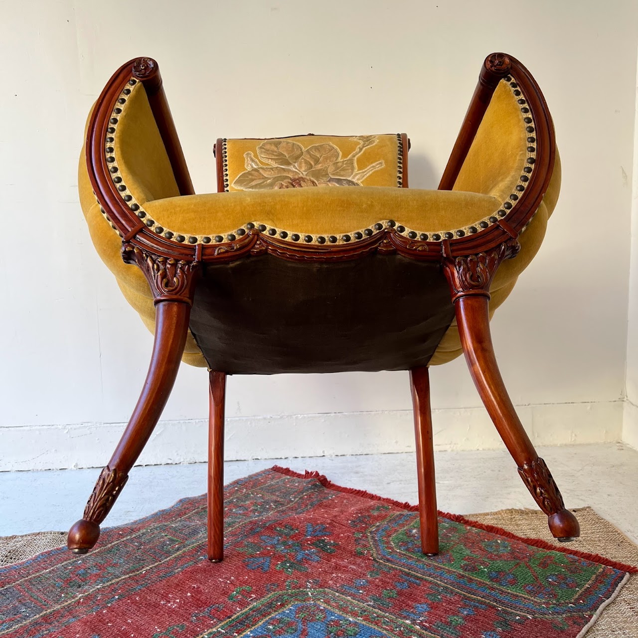 Victorian Velvet Tufted Armchair #2