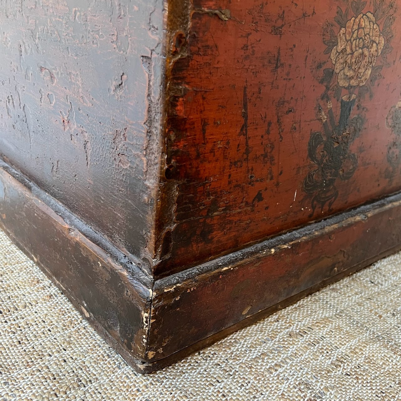 Chinese Lacquered Trunk
