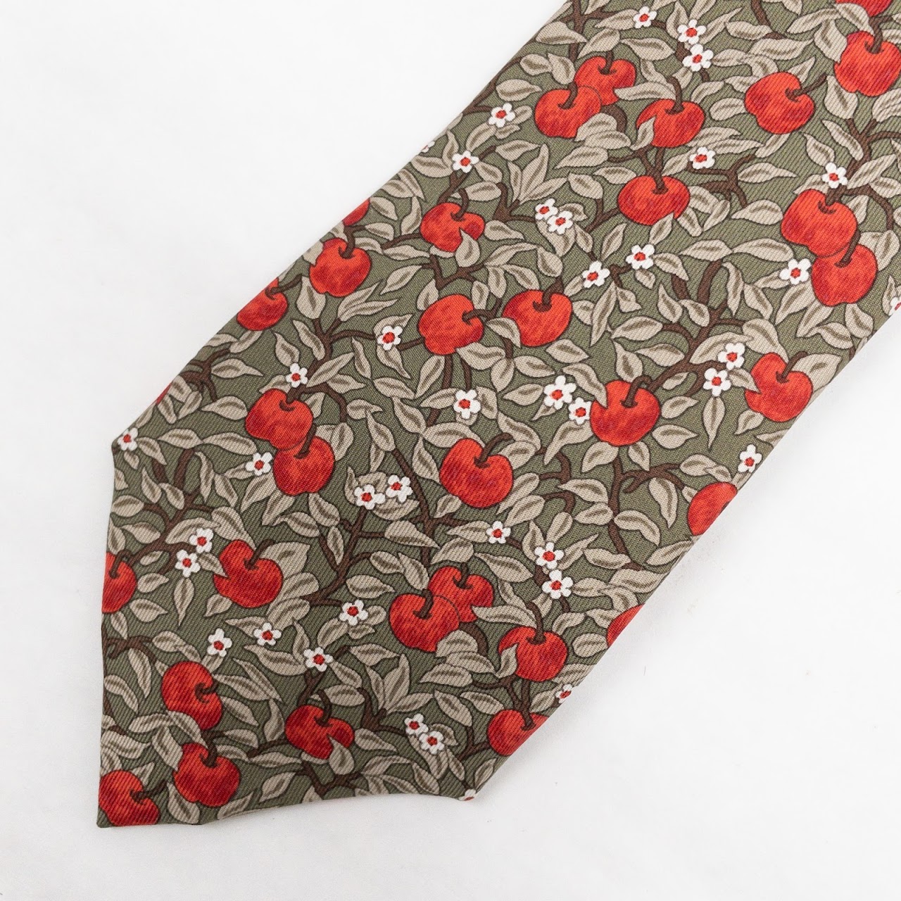 Hermès Apples Necktie