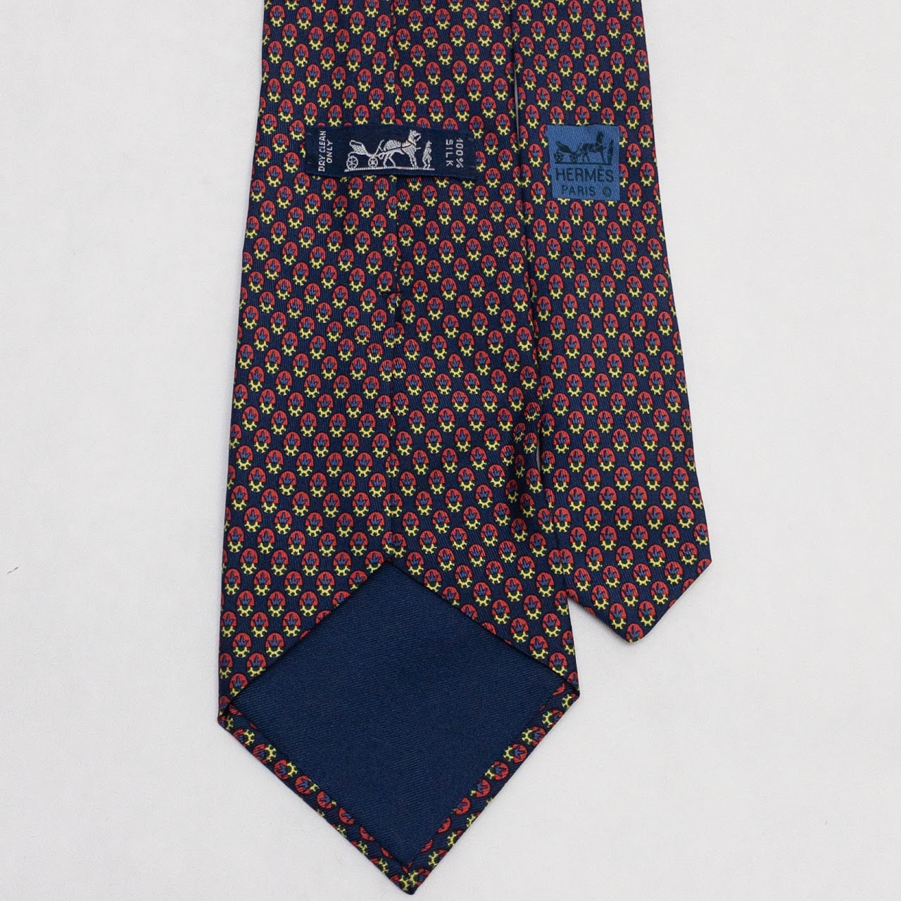 Hermès Blue Medallion Necktie