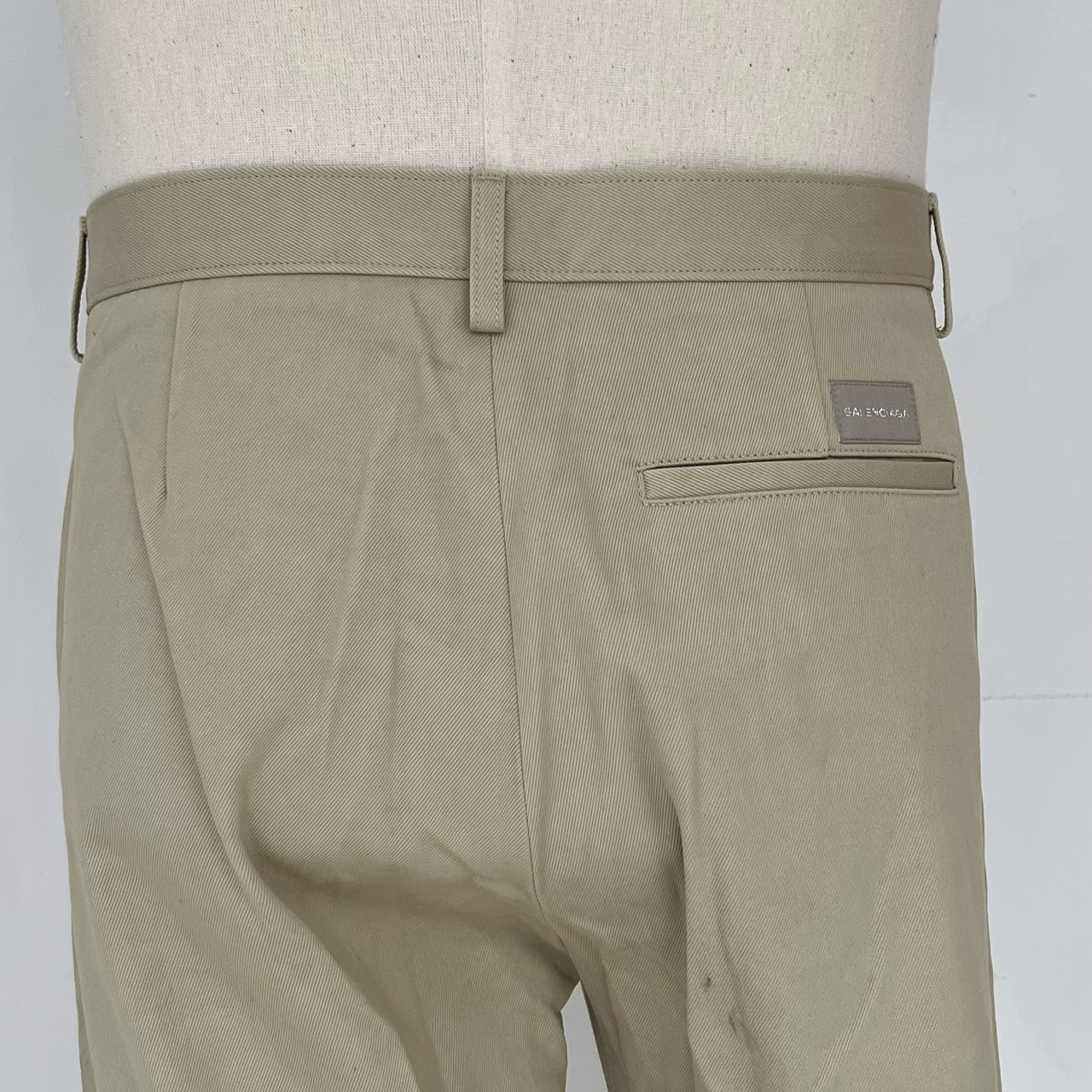 Balenciaga Stone Twill Canvas Chino Pants