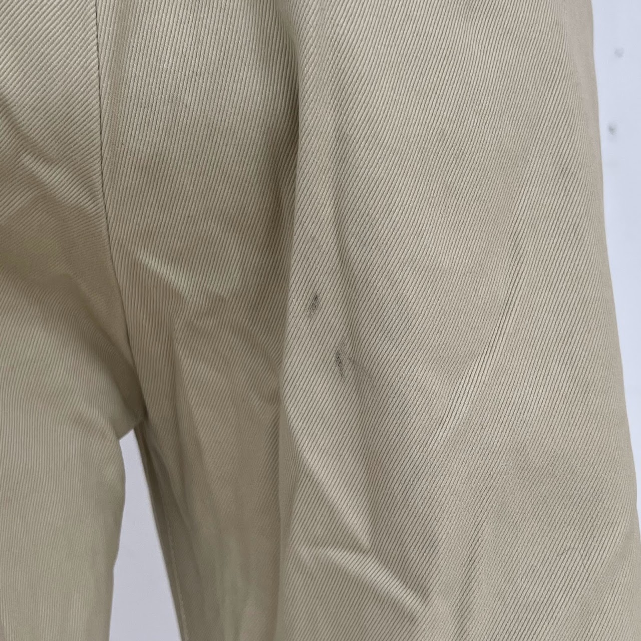 Balenciaga Stone Twill Canvas Chino Pants