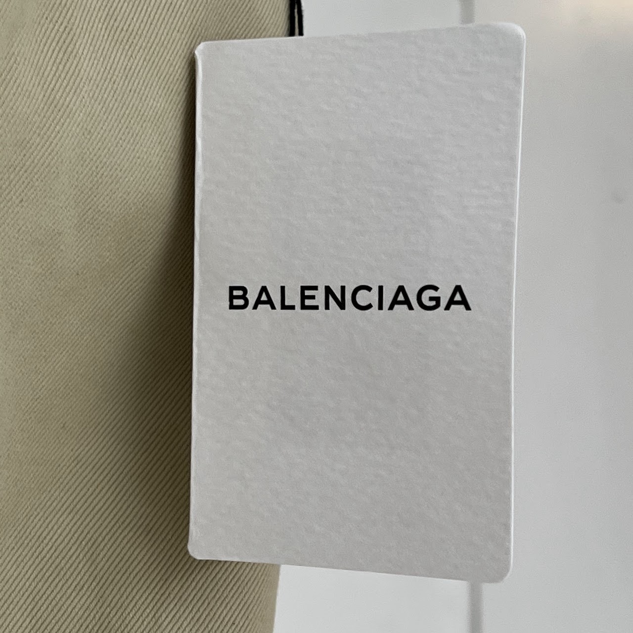 Balenciaga Stone Twill Canvas Chino Pants