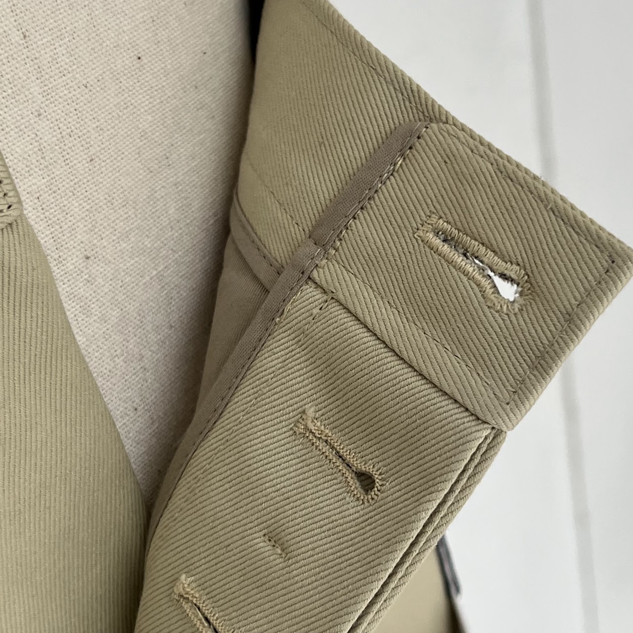 Balenciaga Stone Twill Canvas Chino Pants