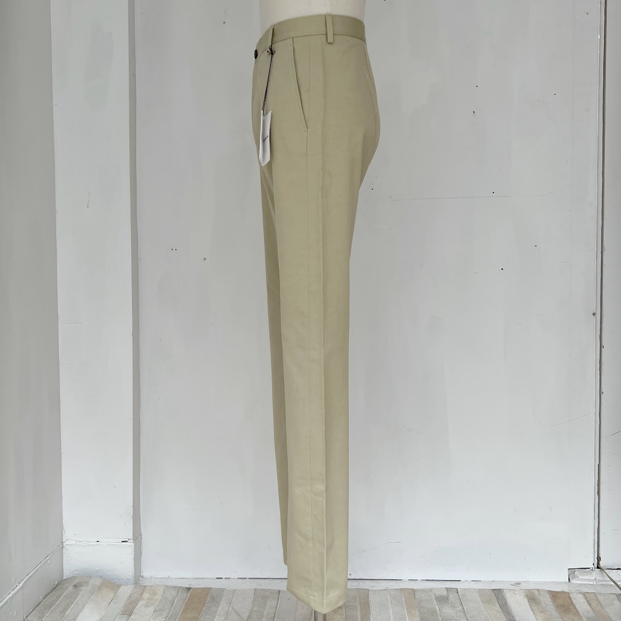 Balenciaga Stone Twill Canvas Chino Pants