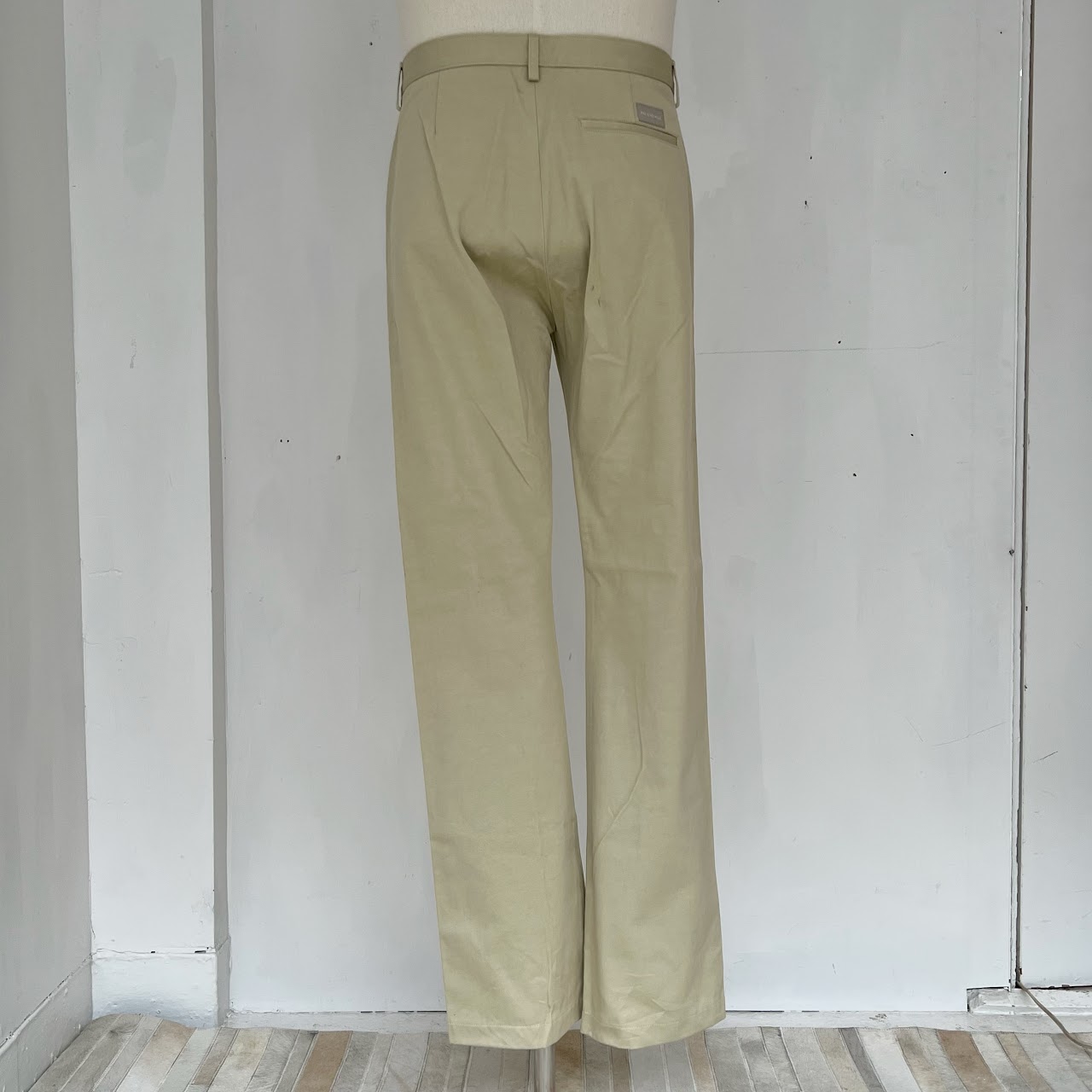 Balenciaga Stone Twill Canvas Chino Pants