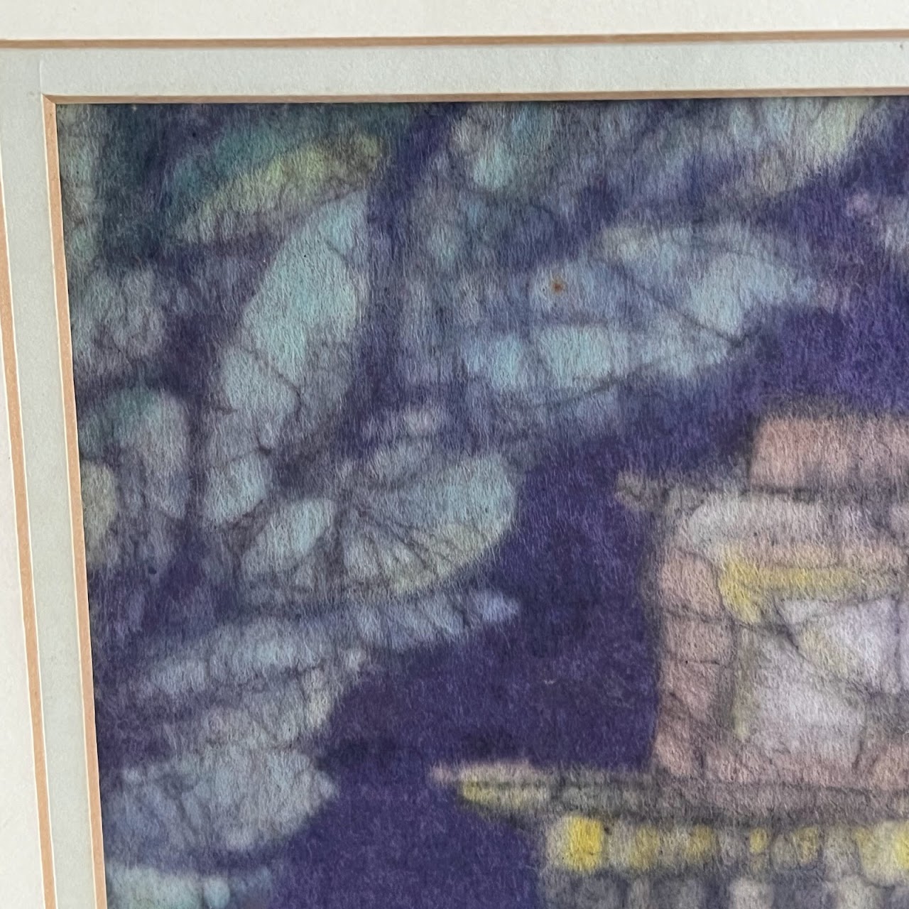 Marie Costa 1977 Washington Square Arch Signed Batik