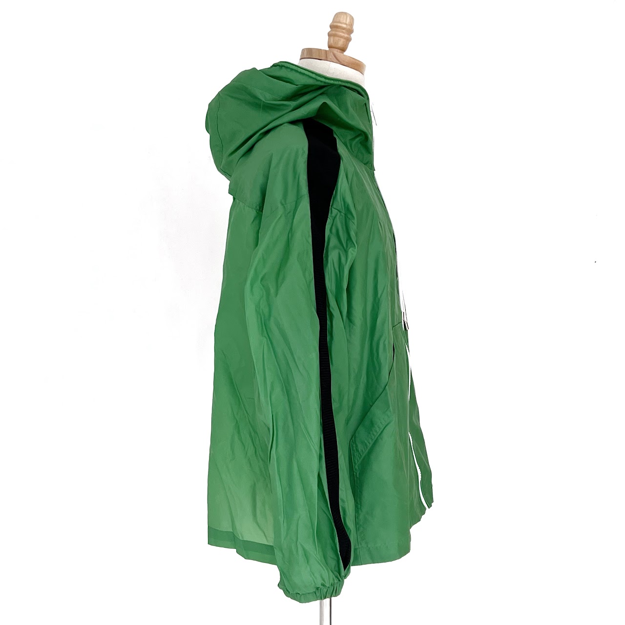 Burberry London Kelly Green Hooded Windbreaker