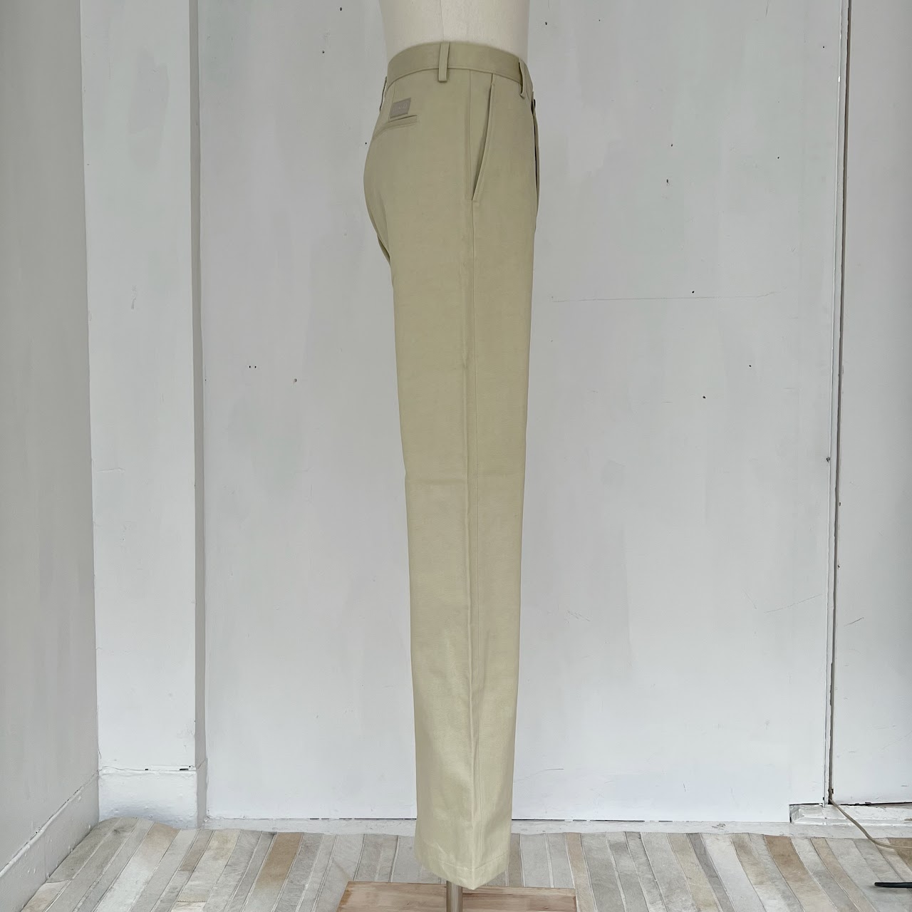 Balenciaga Stone Twill Canvas Chino Pants