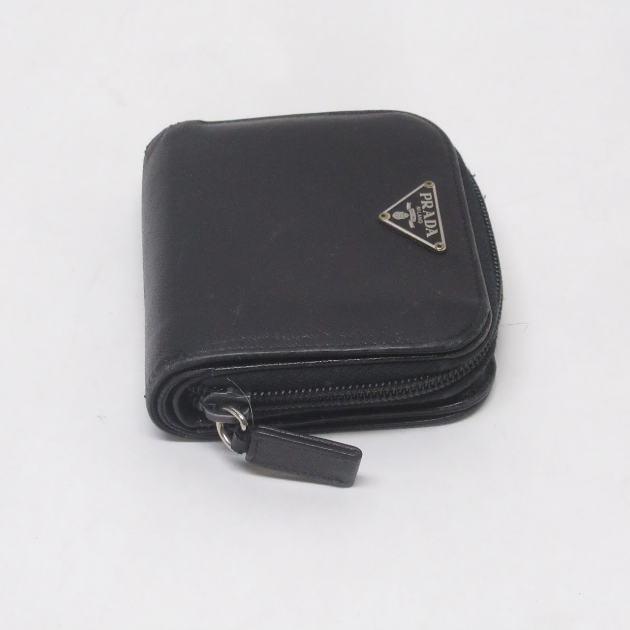 Prada Saffiano Leather Zip Wallet