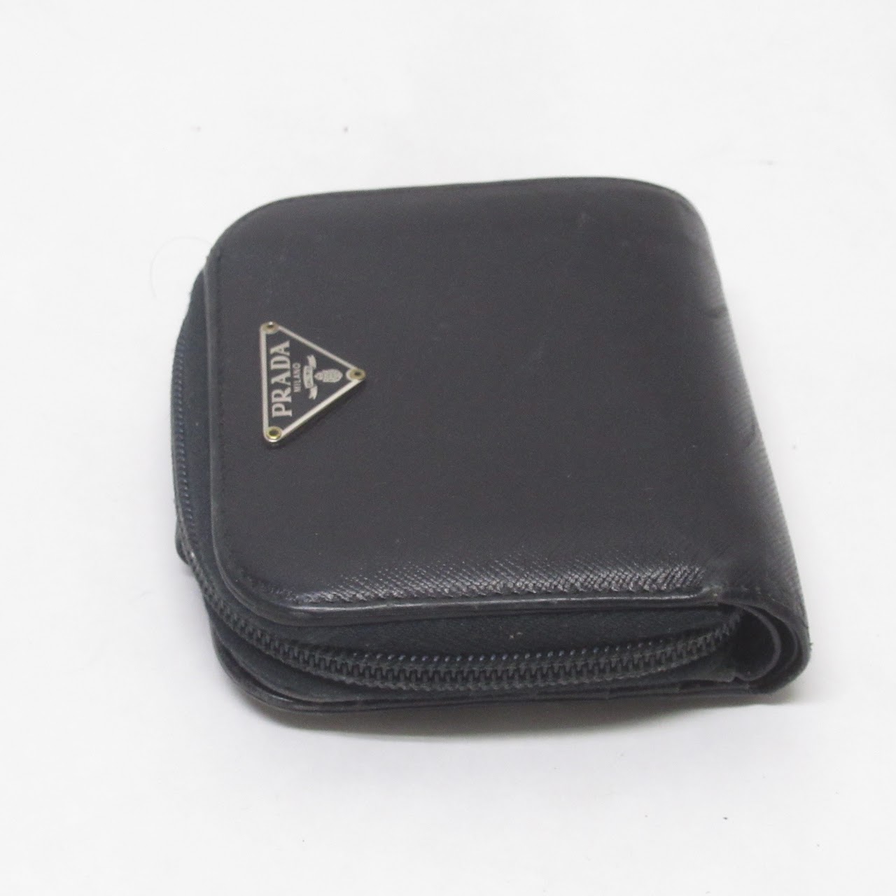 Prada Saffiano Leather Zip Wallet