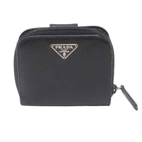 Prada Saffiano Leather Zip Wallet