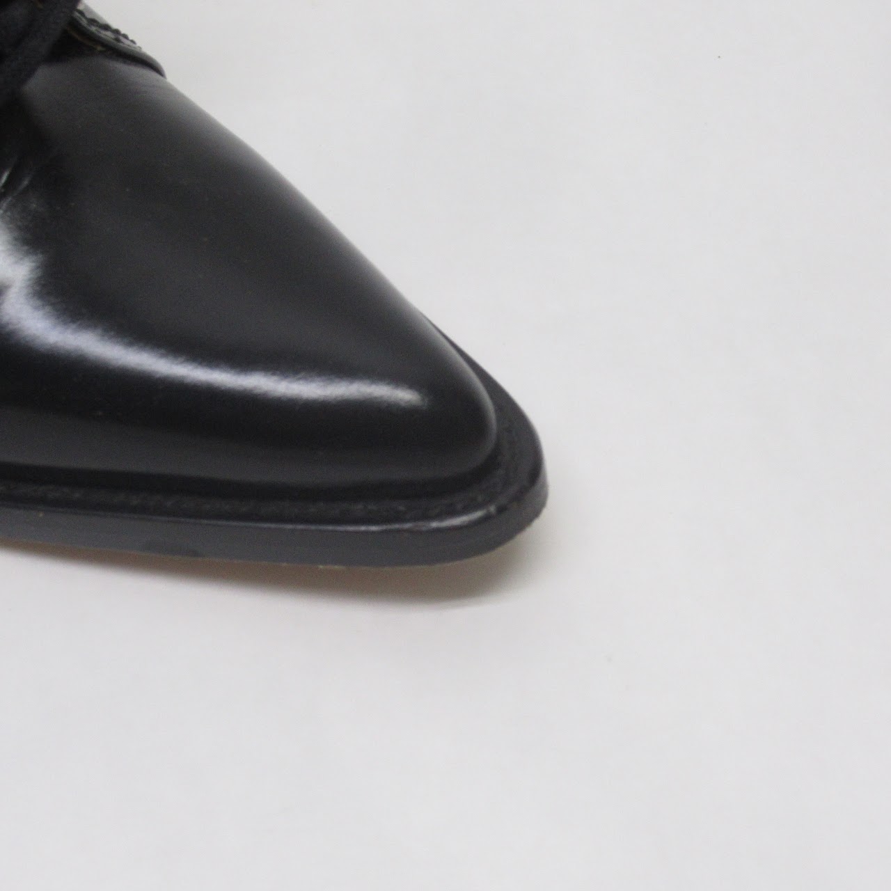 Céline Black Cut Out Leather Boots