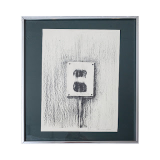 Bechara Signed Electrical Outlet Lithograph