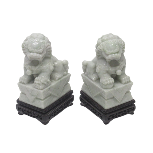 Stone Foo Dog Pair