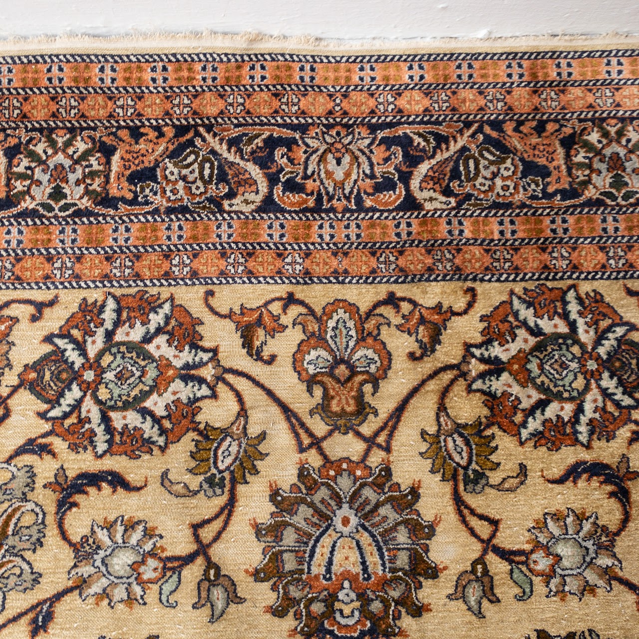 Silk Floral Area Rug