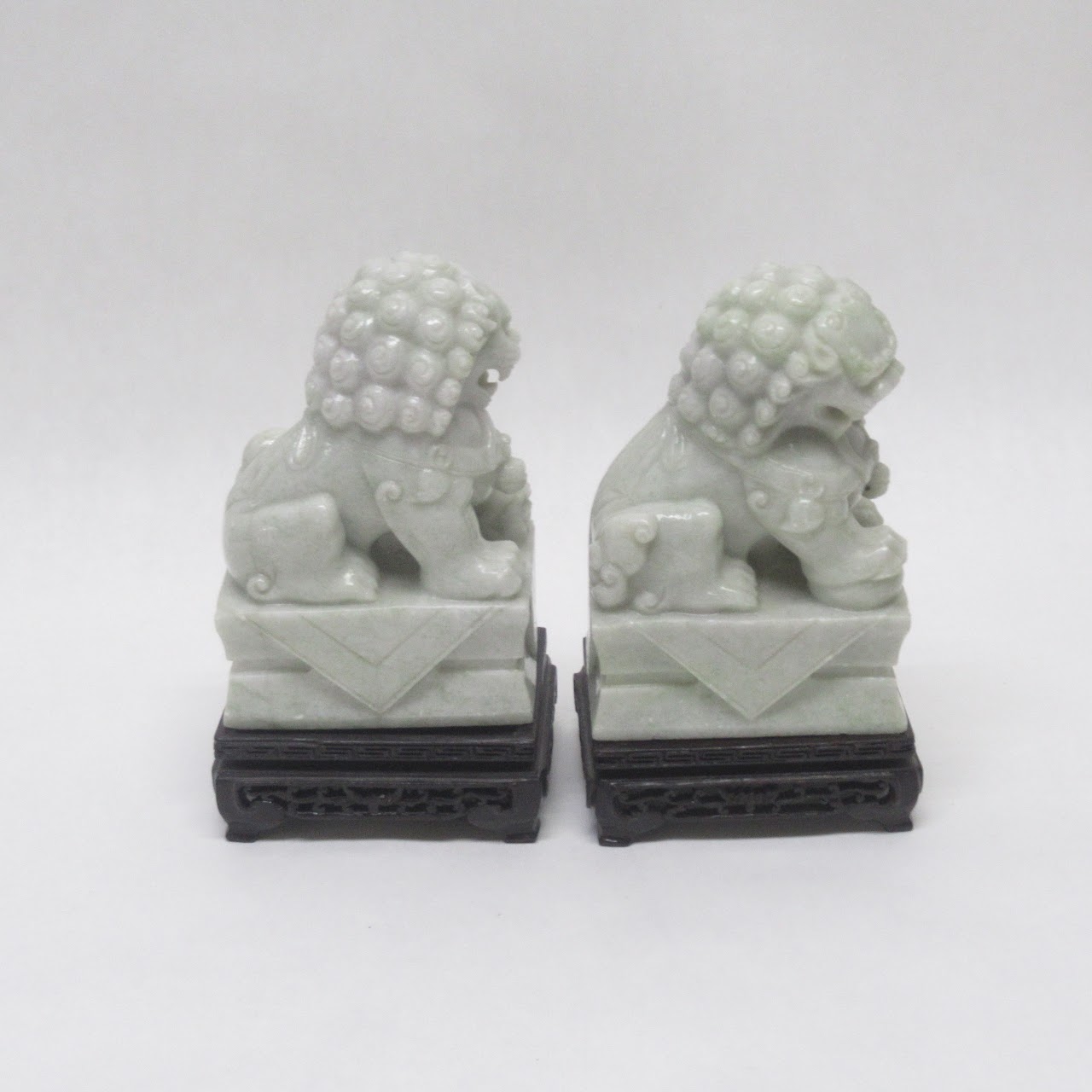 Stone Foo Dog Pair