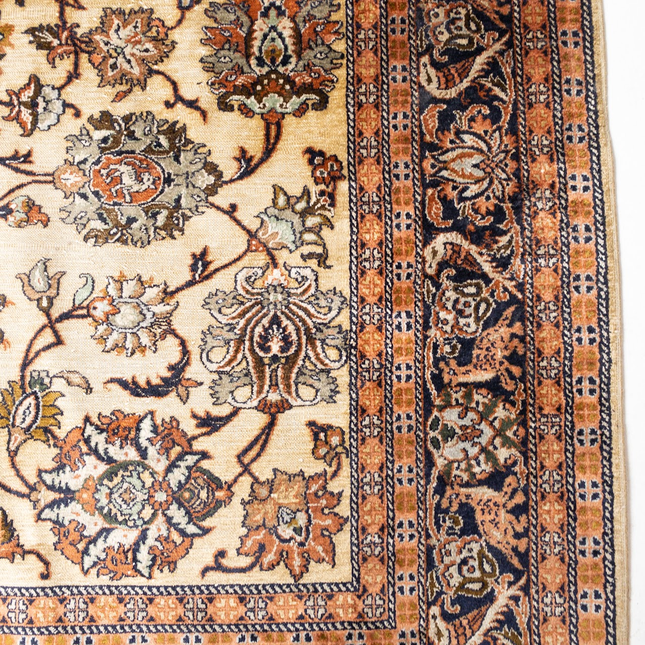 Silk Floral Area Rug