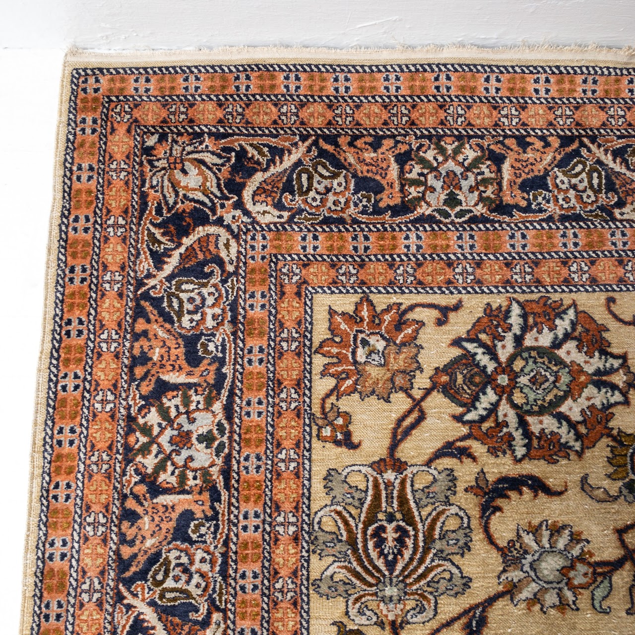 Silk Floral Area Rug