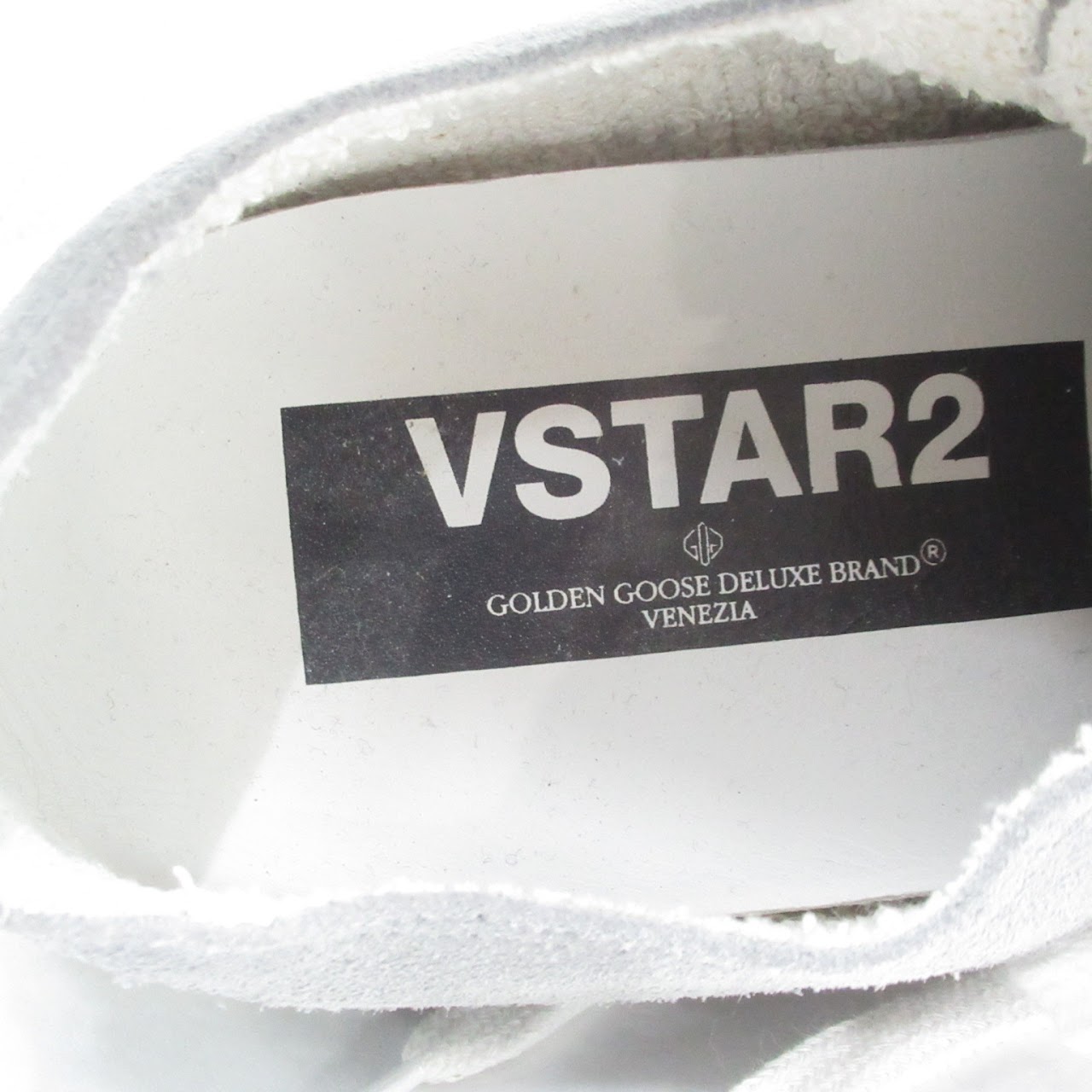 Golden Goose Deluxe Brand V-Star Glittered Distressed Sneakers