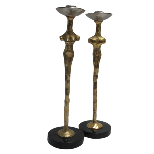 Michael Aram Figural Candlestick Pair