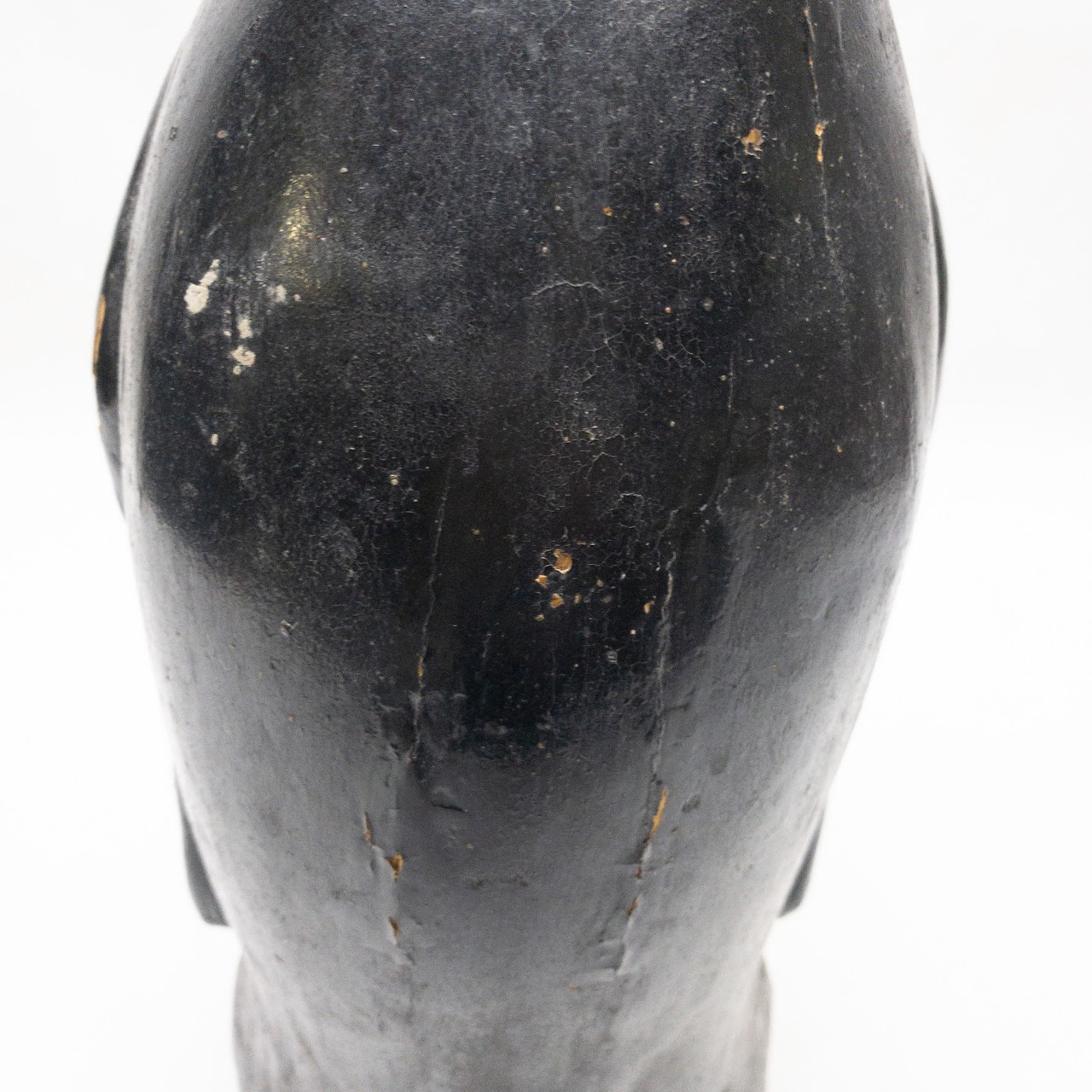 Vintage Painted Wood Emperor Penguin Statue