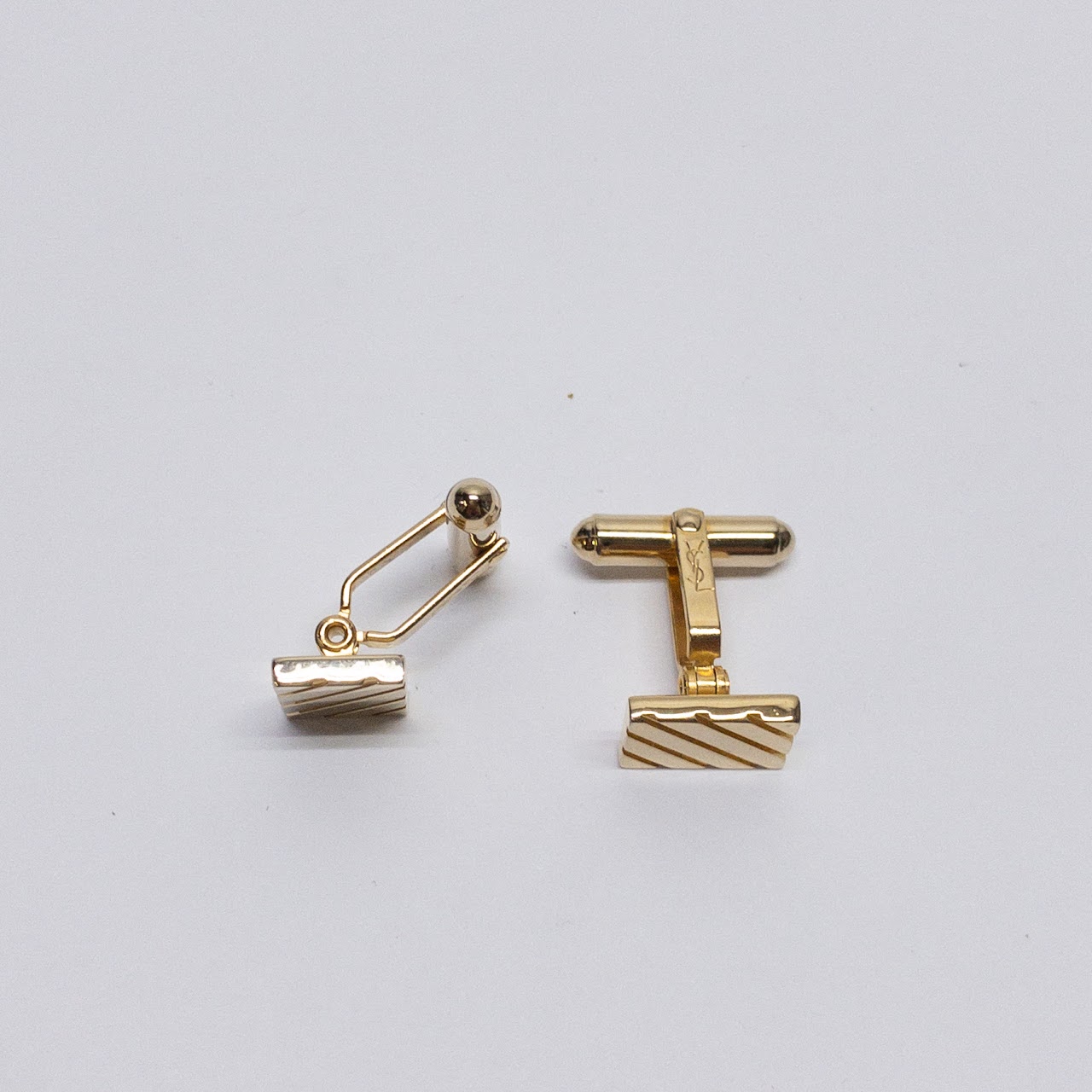 YSL Goldtone Cufflinks