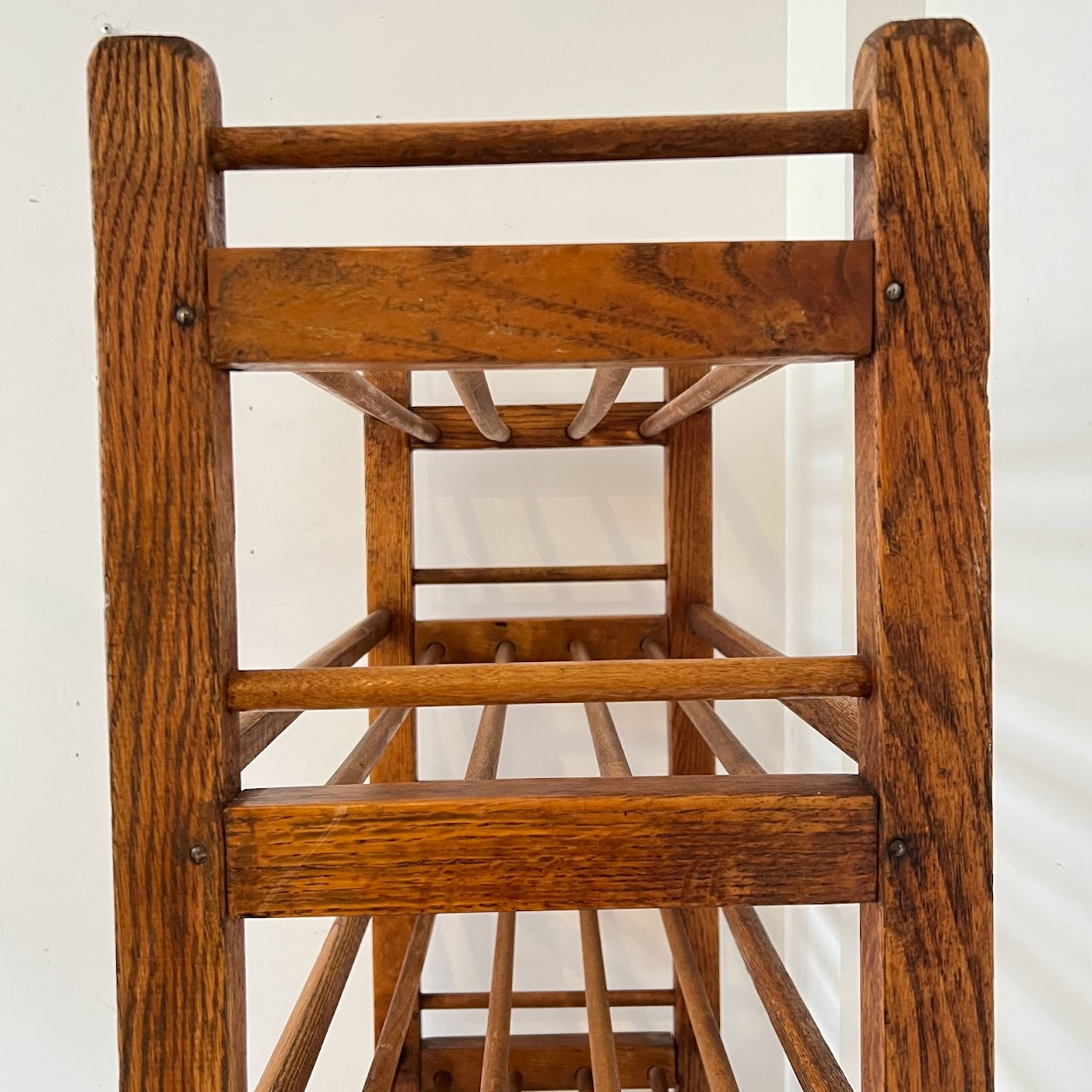 Antique Oak Baker's Rack