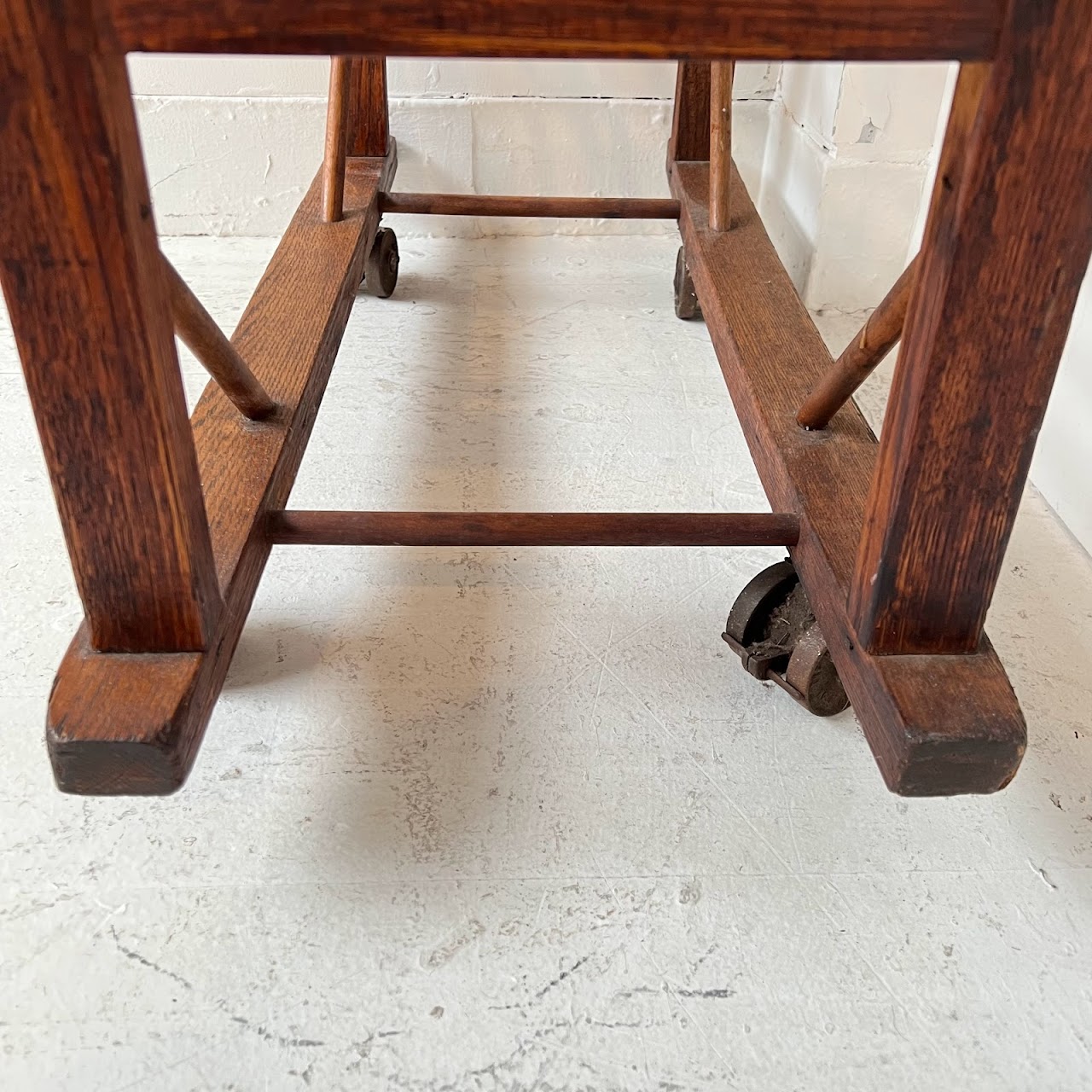 Antique Oak Baker's Rack